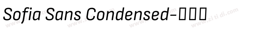 Sofia Sans Condensed字体转换